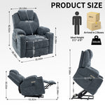Dual-Motor Leather-Air Power Lift Recliner detail image 68