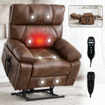 Dual-Motor Power Lift Recliner with Heat & Massage, 350 lb Capacity detail image 97