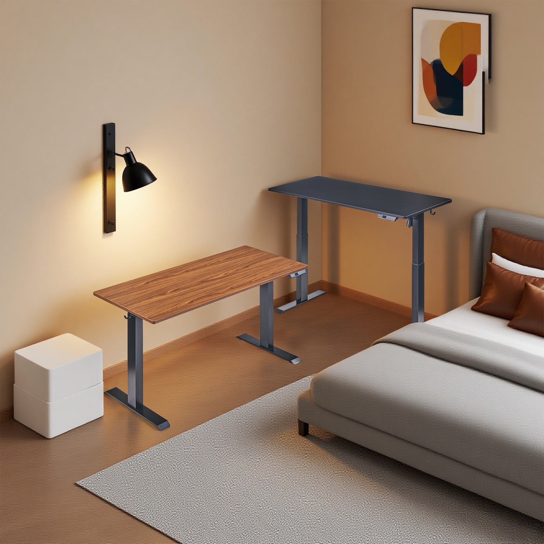 48" x 24" Electric Standing Desk workspace desk setup