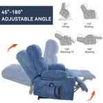 Chenille Dual-Motor Power Lift Recliner, 350 lb Capacity detail image 28