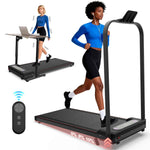Foldable Under-Desk Walking Pad with Handlebar & Incline under-desk walking pad