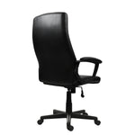 Techni Mobili Medium-Back Executive Chair, Black for home office seating
