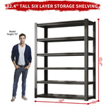 Industrial Heavy Duty Adjustable Metal Mesh Storage Shelving Unit for workshop, garage, storage, or utility use