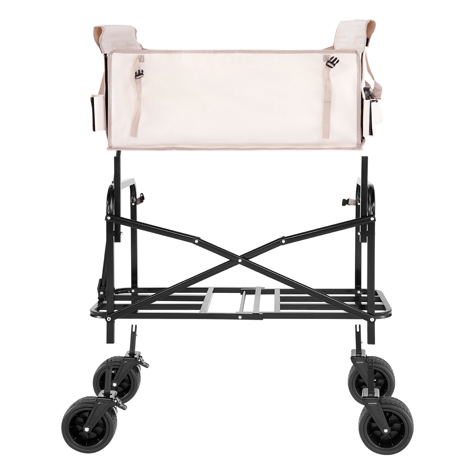 VEVOR Foldable Wagon Cart with Bench Conversion for workshop, garage, storage, or utility use