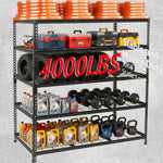 5-Tier Heavy-Duty Adjustable Metal Shelving Unit, 48" W x 24" D x 72" H for workshop, garage, storage, or utility use