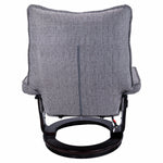 8-Point Massage Recliner with Ottoman, Heated Reclining Chair, Bent Wood Base detail image 12