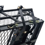 Metal Garden Dump Cart with 2-in-1 Handle for workshop, garage, storage, or utility use