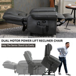 Dual-Motor Power Lift Heat & Massage Recliner detail image 51