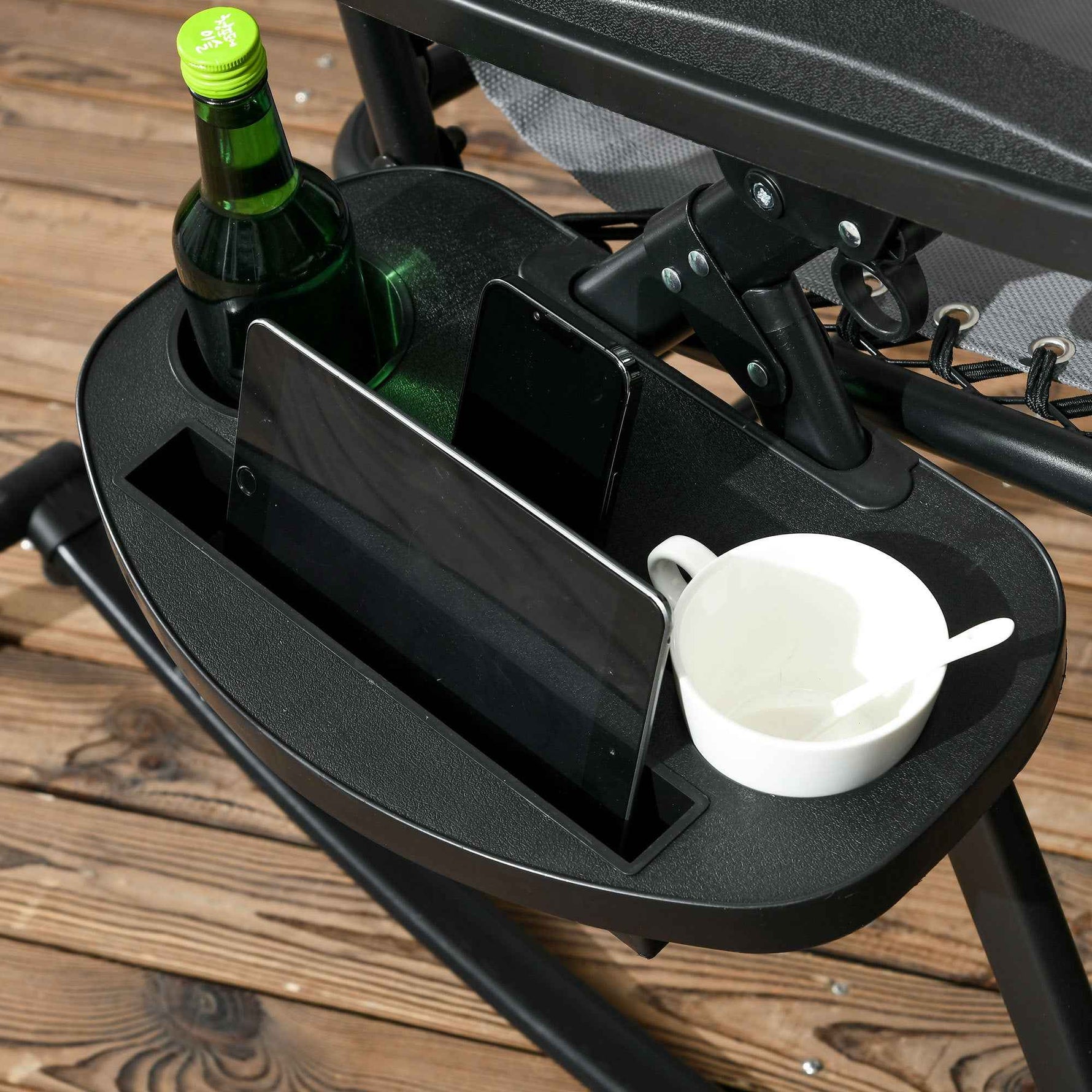 Outsunny Folding Zero Gravity Rocking Chair Set detail image 18