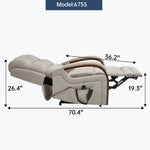 Power Chenille Lift Recliner Chair Dual Motor Infinite Position Up to 350 Pounds detail image 90