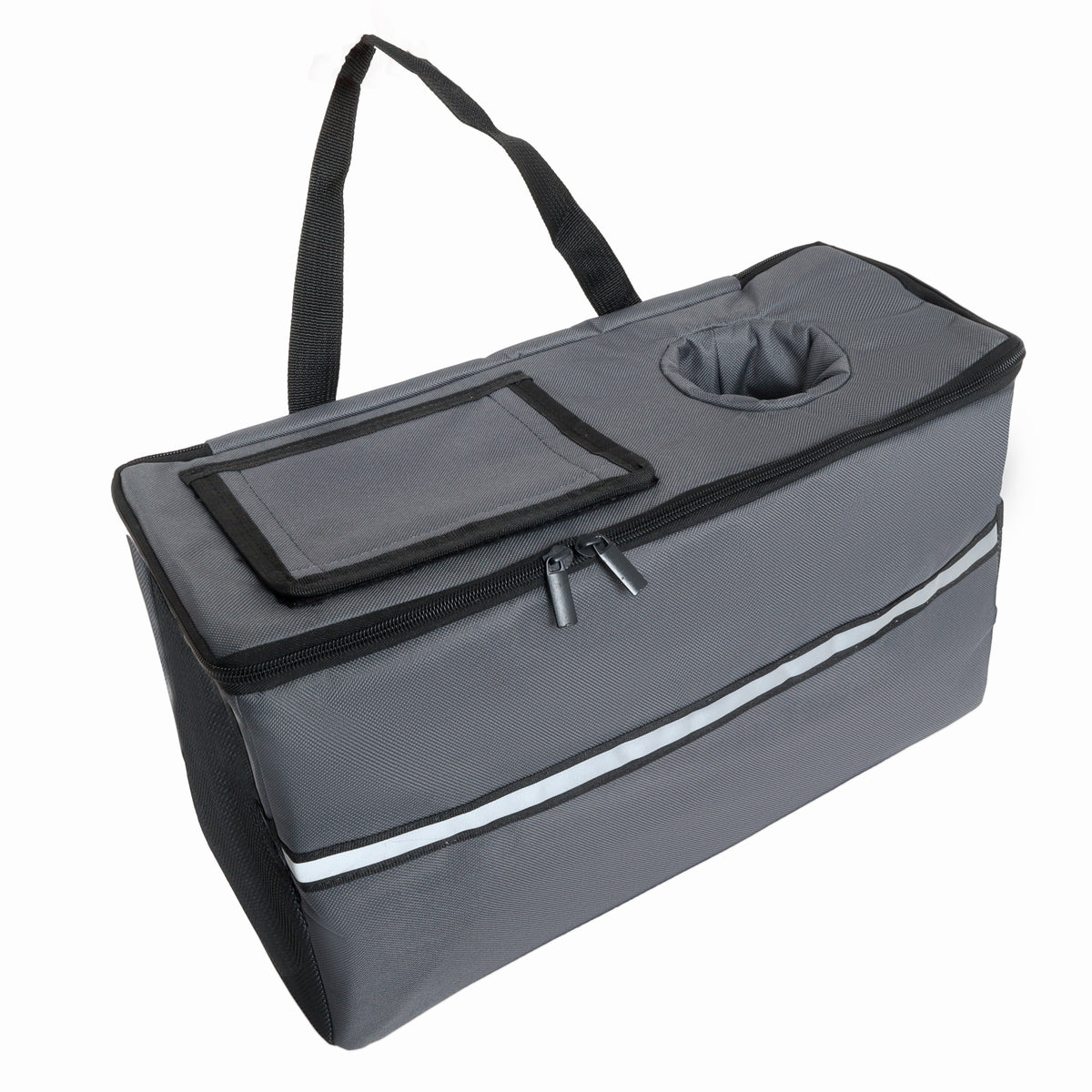 3-in-1 Folding Wagon Cart with Bench Seat & Storage for workshop, garage, storage, or utility use