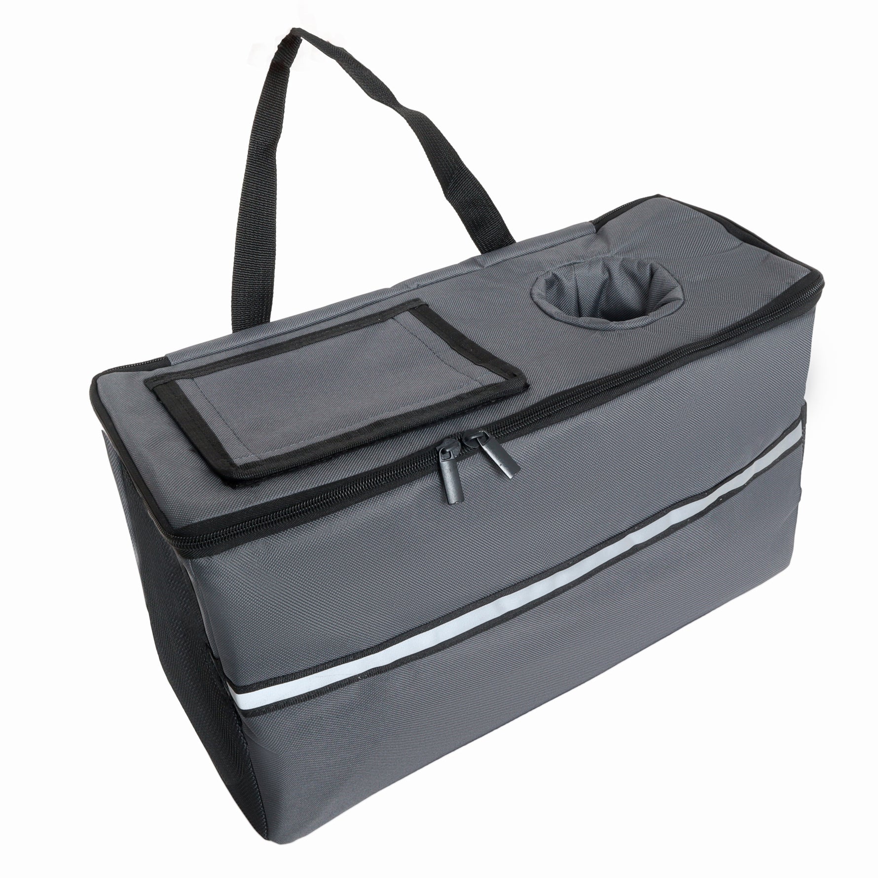 3-in-1 Folding Wagon Cart with Bench Seat & Storage for workshop, garage, storage, or utility use