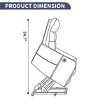 Single Motor Power Lift Recliner Chair with Massage & Heat detail image 89