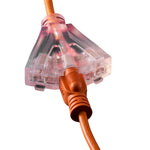 Retractable Heavy-Duty Extension Cord Reel with Triple-Tap Outlet for workshop, garage, storage, or utility use