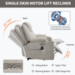 Dual-Motor Leather-Air Power Lift Recliner detail image 53