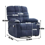 Fabric Heat & Massage Recliner detail image 15