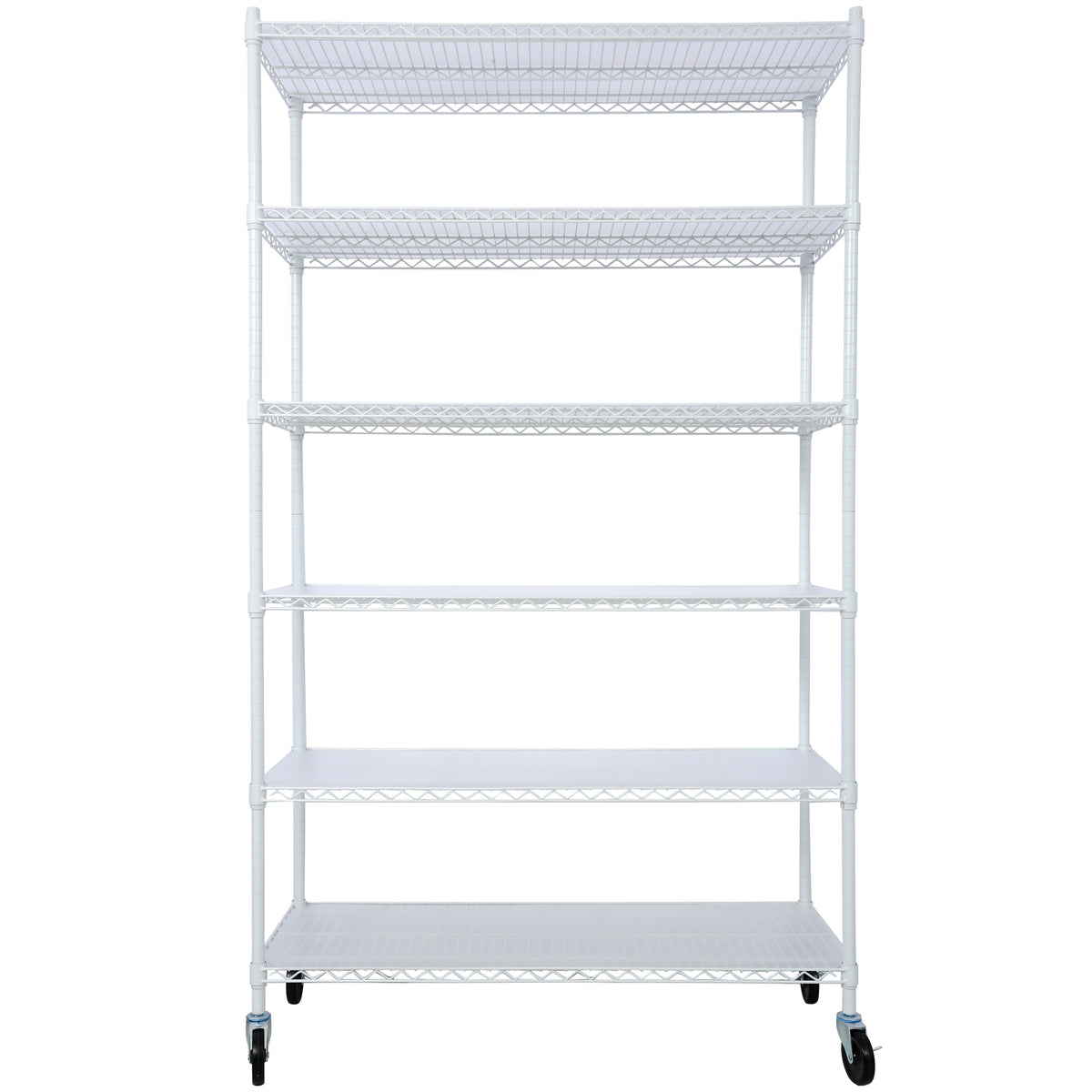 6-Tier NSF Wire Shelving Unit, 6000 lb Capacity for workshop, garage, storage, or utility use