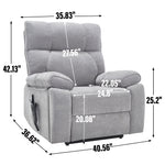 Dual-Motor Power Lift Recliner with Heat & Massage, 350 lb Capacity detail image 144