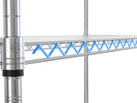 Heavy-Duty NSF Adjustable Wire Shelving Unit with Wheels & Shelf Liners for workshop, garage, storage, or utility use