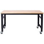 60" Rolling Adjustable Workbench workshop project bench