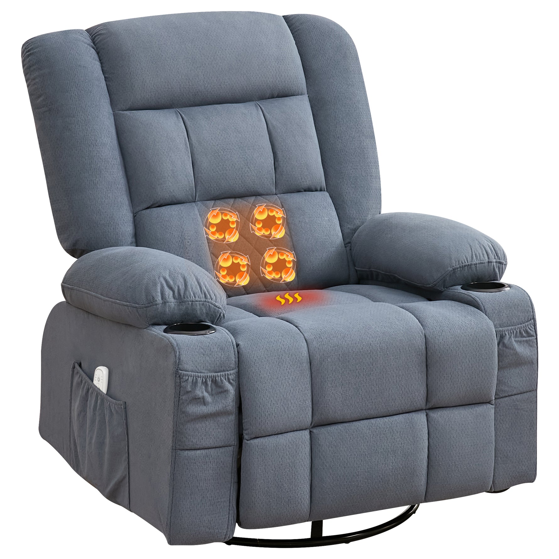 Kneading Massage Rocker Recliner with 4-Point 3D Kneading detail image 11
