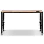 VEVOR Adjustable Height Hardwood Workbench with Power Outlets for workshop, garage, storage, or utility use