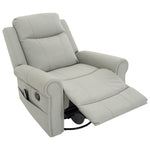 Modern PU Leather Manual Recliner Chair with 270° Swivel, Massage detail image 27