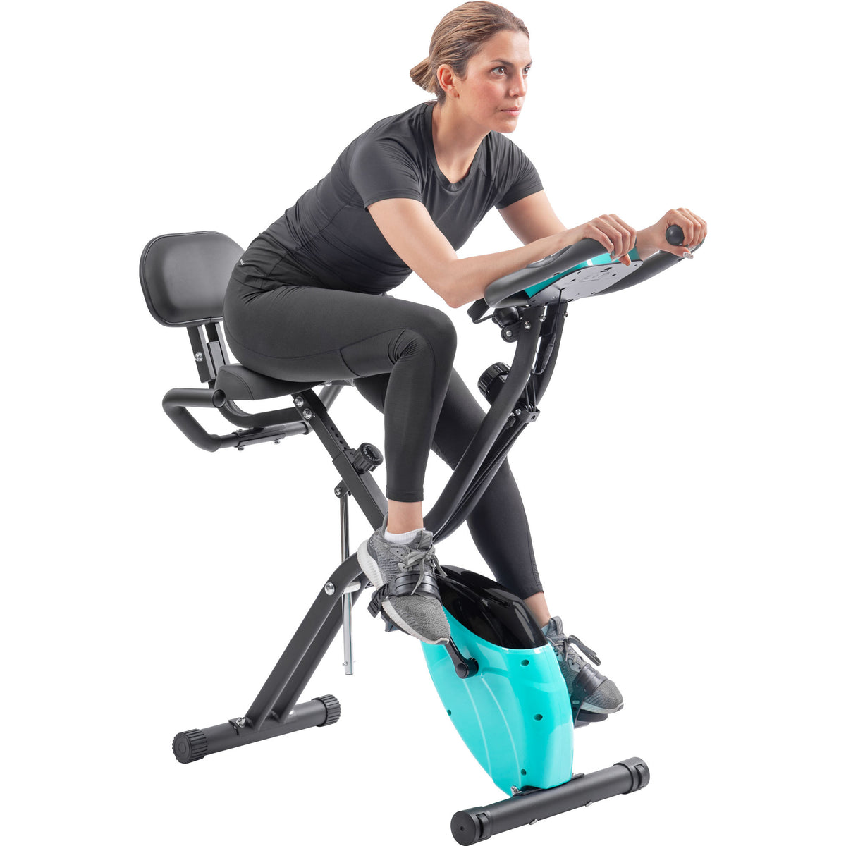 Folding Stationary Bike with 16-Level Magnetic Resistance, 300 lb Capacity detail image 22