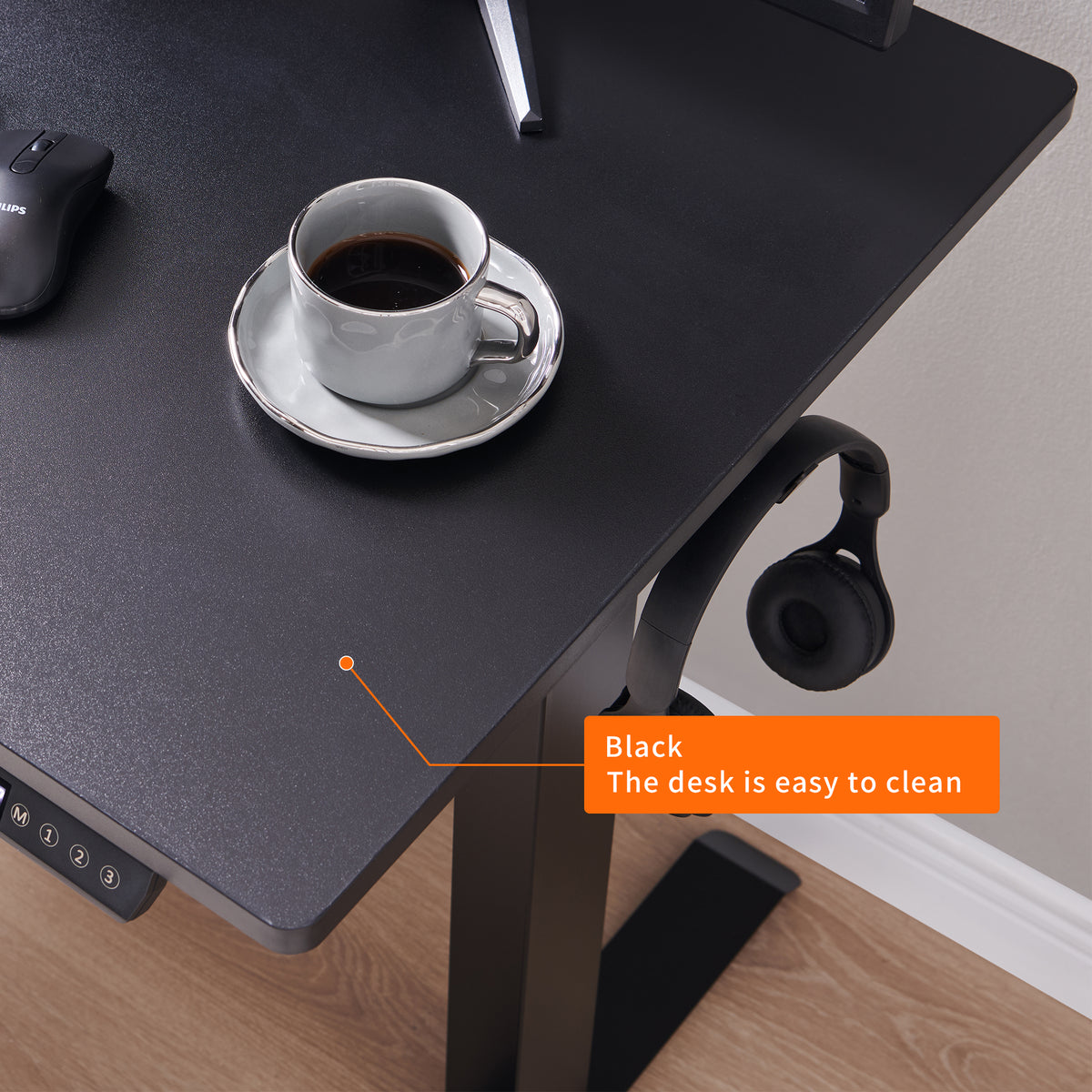 48" x 24" Electric Standing Desk workspace desk setup
