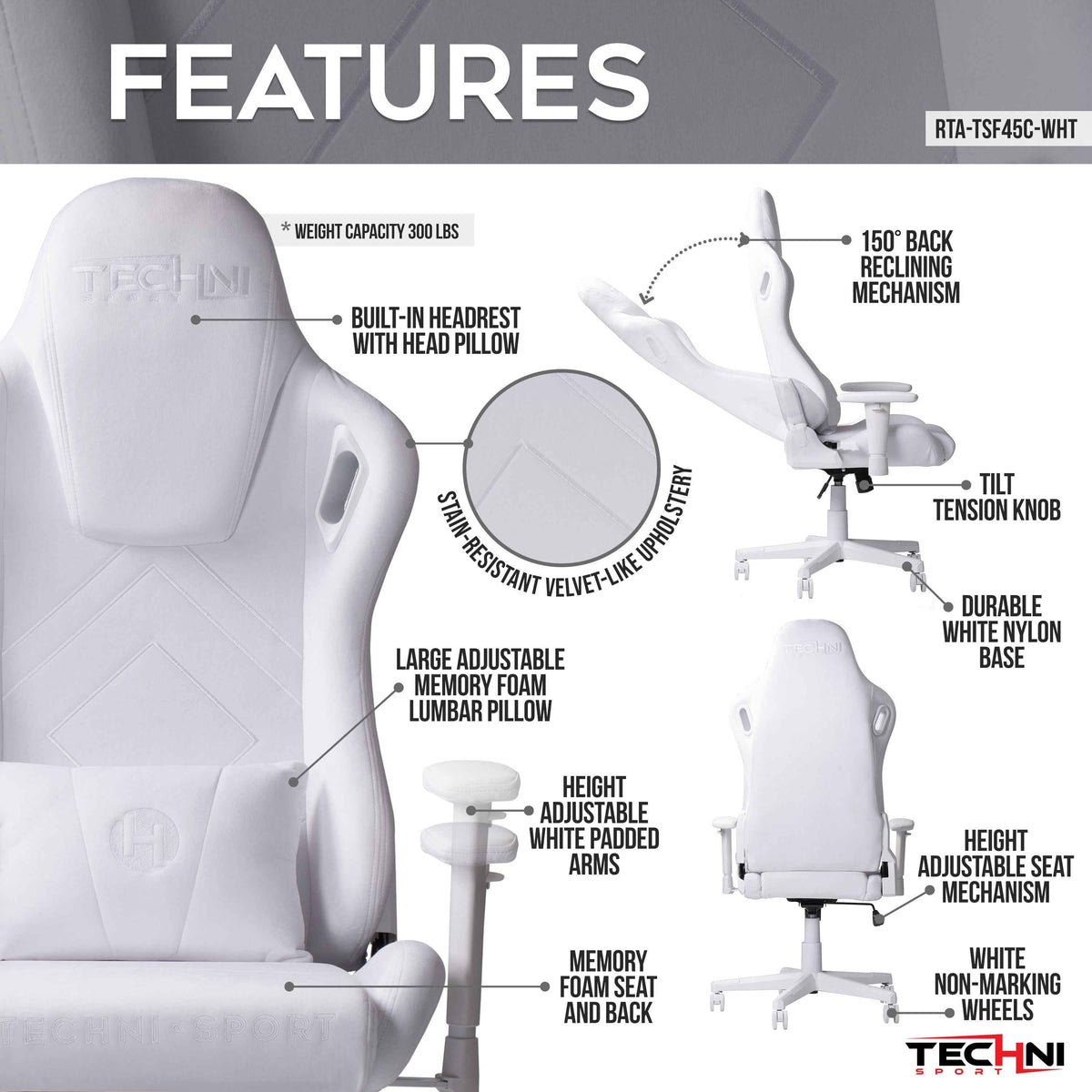 Techni Sport TSF45C Ergonomic Office Chair product image 3