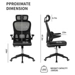 High Back Ergonomic Mesh Office Chair for home office seating