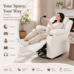 Electric Power Recliner Chair with Heat and Massage, 270° Swivel detail image 6