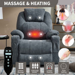 Dual-Motor Leather-Air Power Lift Recliner detail image 20