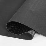 Diamond-Plate Rubber Flooring Roll, 3 mm x 4 ft x 15 ft Garage Floor Mat for workshop, garage, storage, or utility use