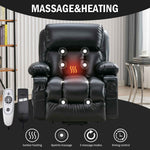 Power Lift Massage Recliner with Heat and Vibration detail image 2