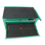 7-Drawer Multifunctional Tool Cart with Wheels - Green for workshop, garage, storage, or utility use