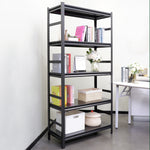 5-Tier Heavy-Duty Adjustable Metal Storage Rack for workshop, garage, storage, or utility use