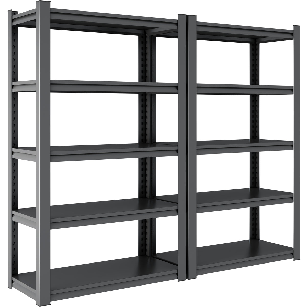 Industrial Heavy-Duty 5-Tier Adjustable Metal Shelving Unit for workshop, garage, storage, or utility use