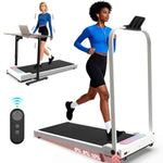Foldable Under-Desk Walking Pad with Handlebar & Incline under-desk walking pad