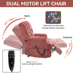 Dual-Motor Heat & Massage Power Lift Recliner, 350 lb Capacity detail image 82