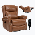 Heat Massage Manual Recliner Chair with Rocker and Swivel for Living Room detail image 35