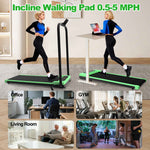 Foldable Under-Desk Walking Pad with Handlebar & Incline under-desk walking pad