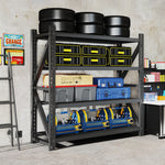 Heavy Duty Metal Adjustable Garage Shelving Unit, 4000lb Capacity Industrial Storage Rack for workshop, garage, storage, or utility use