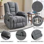Large Dual-Motor Power Lift Heat & Massage Recliner detail image 9