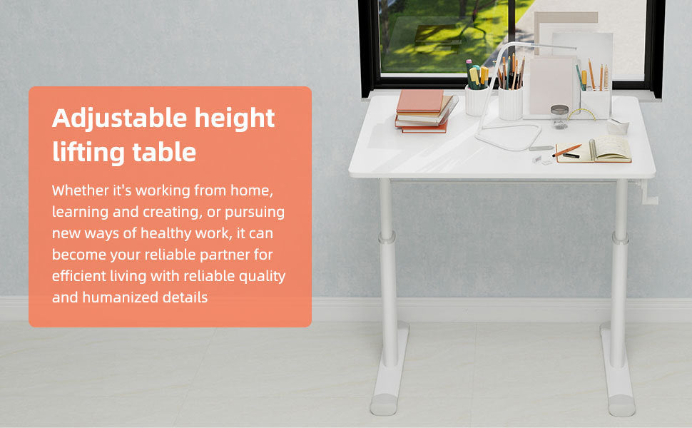 Height Adjustable Study Desk for Home Office workspace desk setup