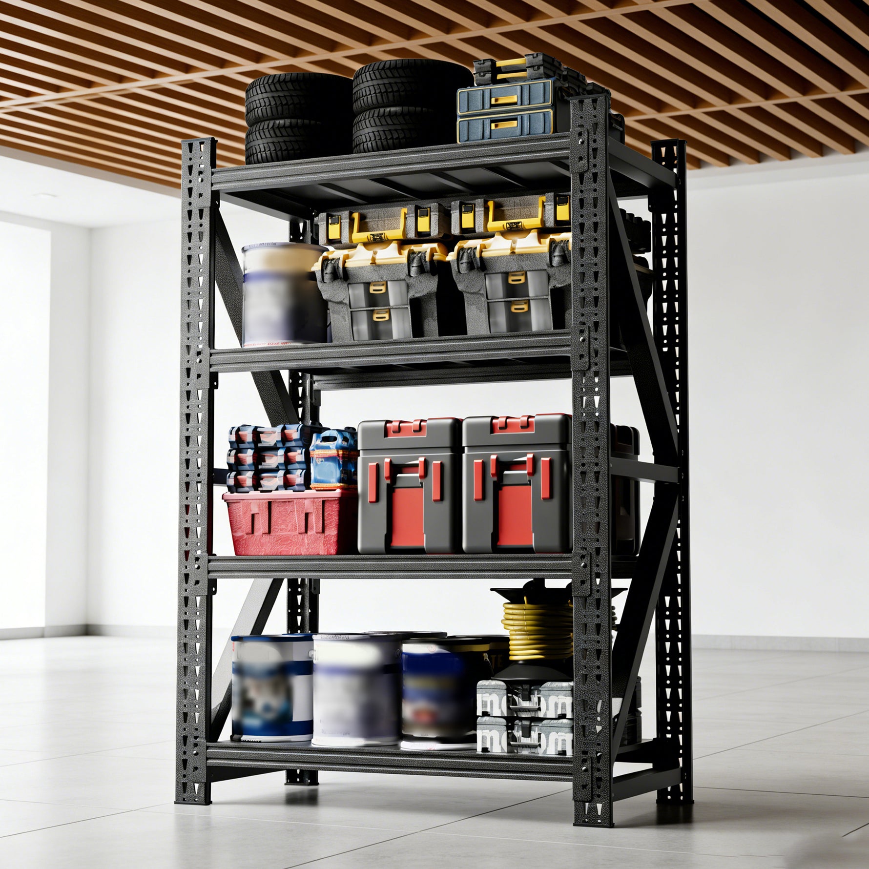Heavy-Duty Adjustable Garage Shelving for Warehouse Storage for workshop, garage, storage, or utility use