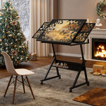 1500-Piece Rolling Jigsaw Puzzle Table with 4 Trays hobby and puzzle table
