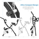 Folding Stationary Bike with 16-Level Magnetic Resistance, 300 lb Capacity detail image 61