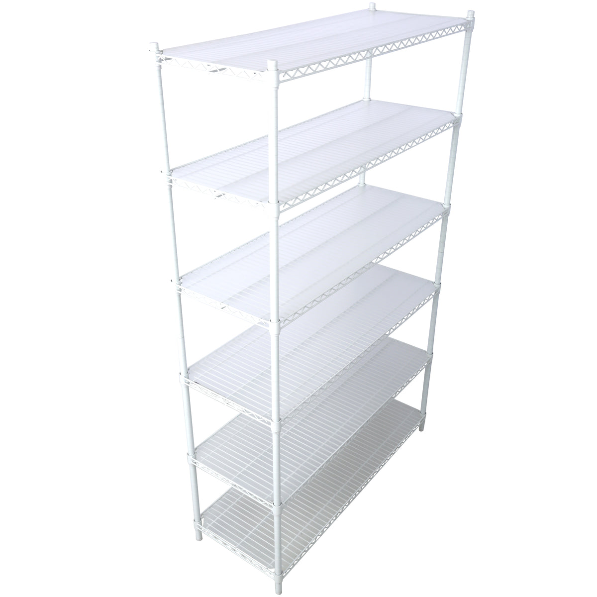 6-Tier NSF Wire Shelving Unit, 6000 lb Capacity for workshop, garage, storage, or utility use