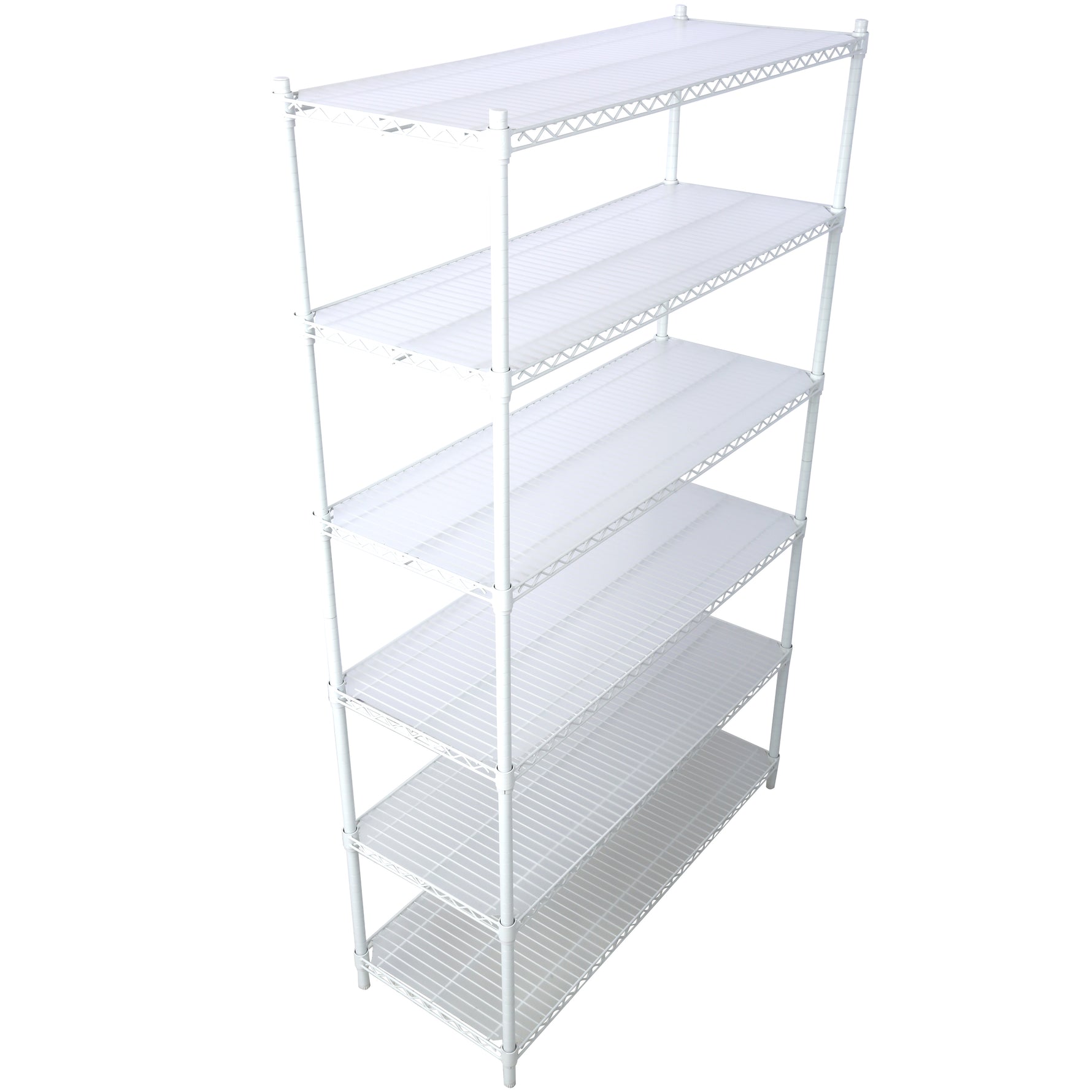6-Tier NSF Wire Shelving Unit, 6000 lb Capacity for workshop, garage, storage, or utility use